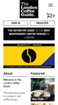 Mobile Screenshot of londoncoffeeguide.com
